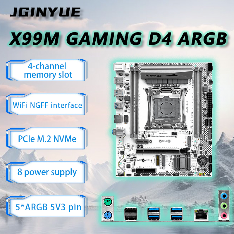 Home Cooking Videos - JGINYUE X99 Moederbord LGA2011-3 M-ATX Voor