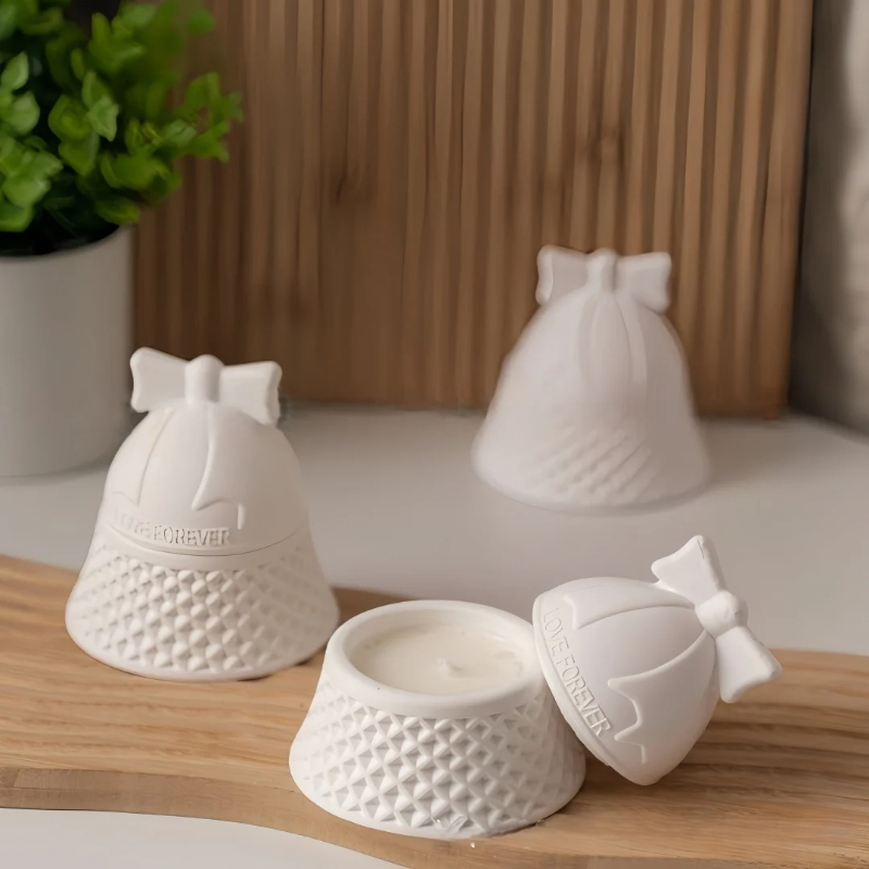 Idli Steamer Mold - Kerstbelvormige siliconen mal voor aromatherapie gips