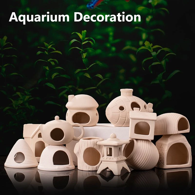 Tagine Clay Pot - Klei Aquarium Decoratie Keramiek Aquarium Landschapsarchitectuur